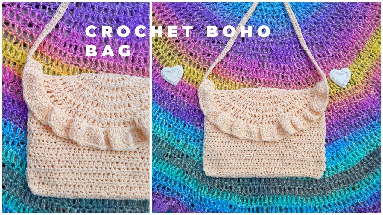 CROCHET EASY BOHO BAG/PURSE BEGINNER TUTORIAL | Crochet The Tessa Bag (Festival Bag/Purse/Bolso/Sac)