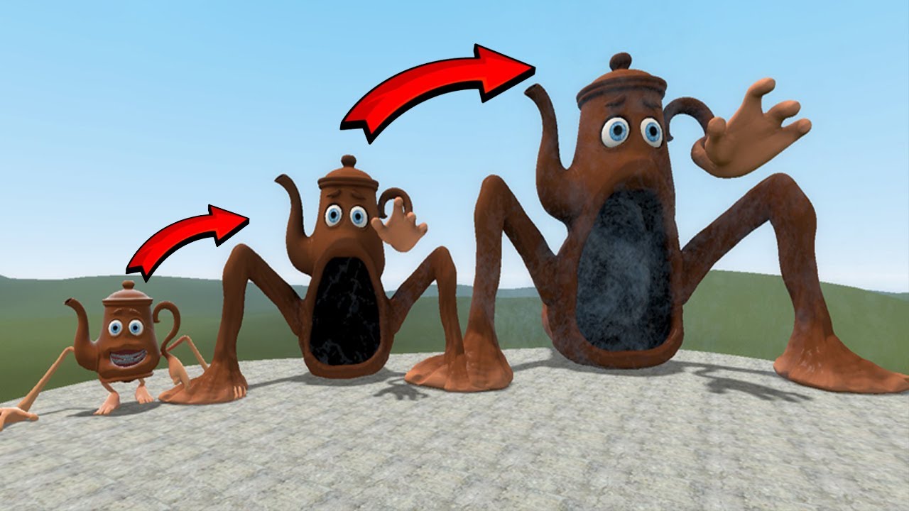 EVOLUTION TATATA TAPES - HORROR MEME MONSTER BATTLE (FULL BATTLE). Garry's mod