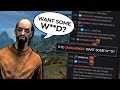 I let twitch chat voice npcs in skyrim custom mod