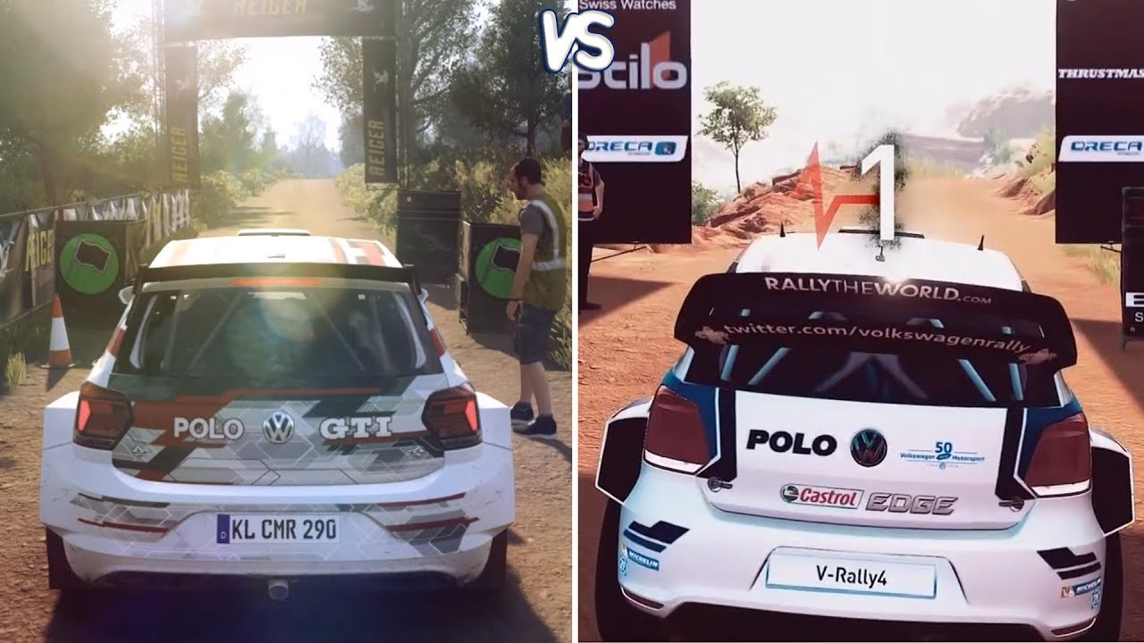 DiRT Rally 2.0 vs V-Rally 4 - Gameplay Comparison (HD) [1080p60FPS]