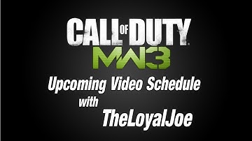 Modern Warfare 3: Infected on Hardhat - Upcoming Video Schedule