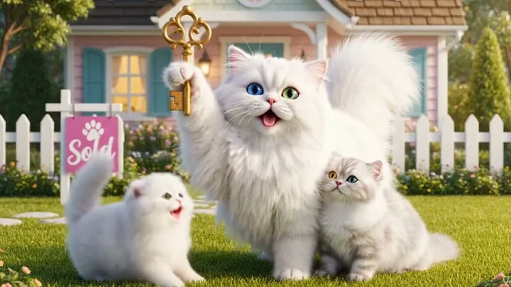 Video 10467021: funny cats catlover cartoon, kitten cat house