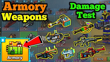 Testing Some Armory Weapons | Pixel Gun 3D Good Armory Weapons