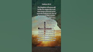 Parable of the 10 virgins. #dailygospel #holygospel #gospel #motivation #parables #prayer #jesus