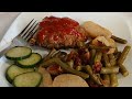 LET’S MAKE SOME FOOD! EASY SKILLET MEATLOAF & PANTRY SIDES | ENOUGH FOR 2 MEALS | STRETCH THE FOOD 💰
