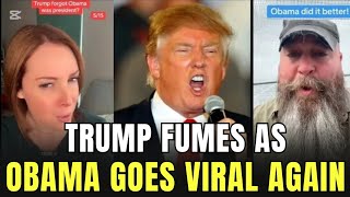 Trump FUMES As OBAMA Goes VIRAL Again