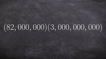 Determine the product of two very large numbers by converting to scientific notation