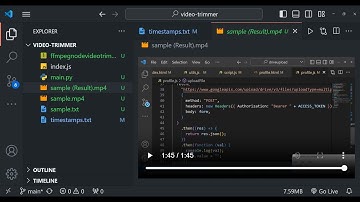 Node.js FFMPEG Video Editor Project to Trim & Merge Videos Using Timestamps and Automate it in CMD