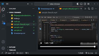 Node.js FFMPEG Video Editor Project to Trim & Merge Videos Using Timestamps and Automate it in CMD