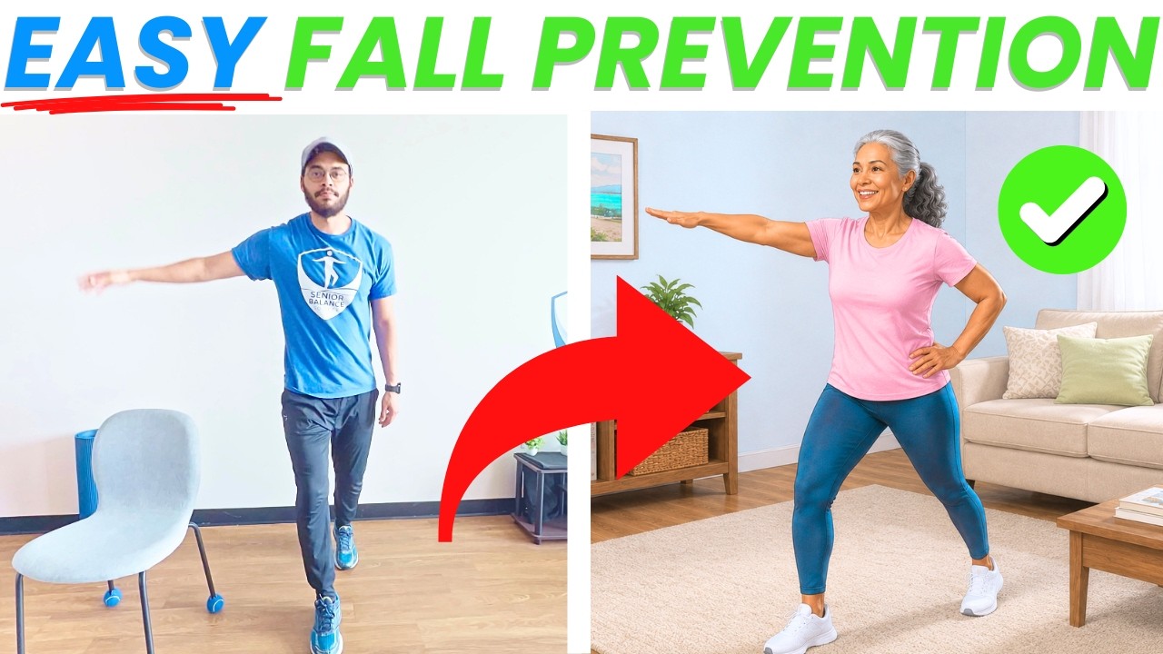 Safe & Gentle: Fall Prevention Balance Workout for Seniors | Beginner Friendly Exercise