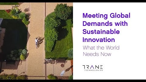 Meeting Global Demands with Sustainable Innovation | What the World Needs Now