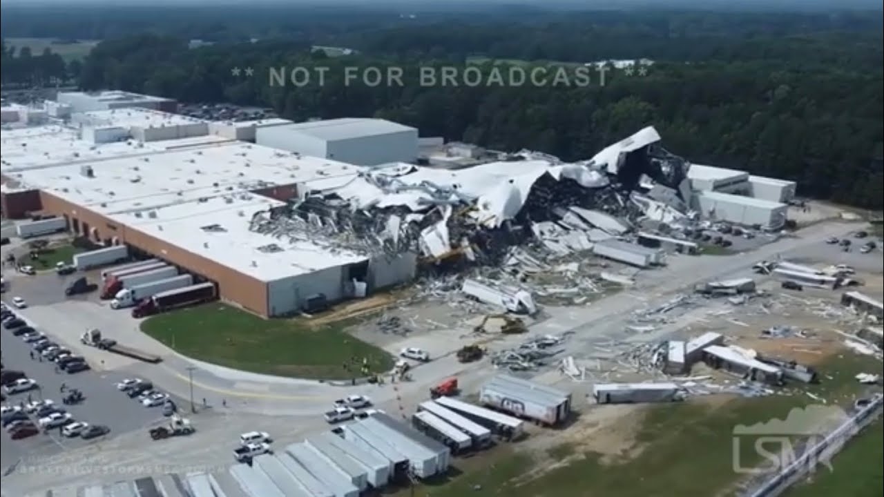 07192023 Dortches, NC Drone video powerful tornado destroys homes