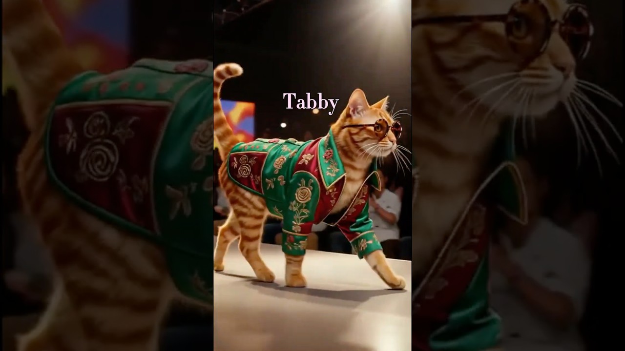 Cat Fashion Week Begins! Catwalk Luxury Style! 
