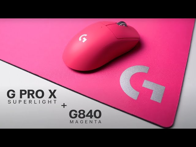 Logitech G PRO X Superlight Gaming Wireless Mouse (Magenta) เม้าส์