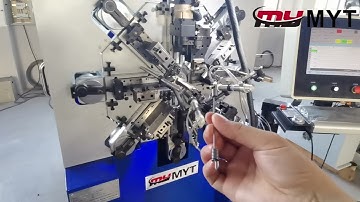 MYT® 12 axis Camless spring forming machine for 2.5mm diameter
