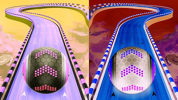 Going Ball 🏀 vs Reverse gameplay Hard Level Ball Colour Run , iOS Android New Update ( part : 2097 )