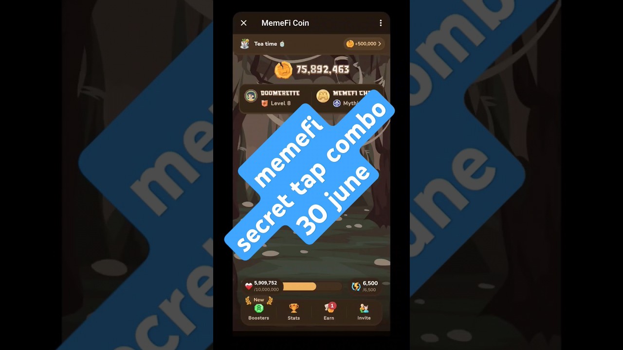 memefi - 30 june - secret tap combo