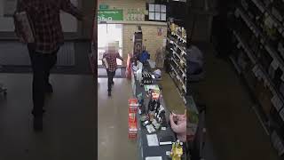 Failed booze shoplifting attempt caught on camera