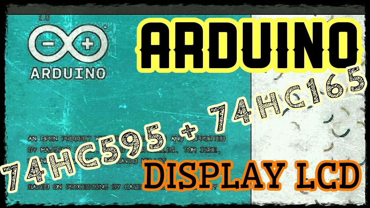 Arduino - Display LCD com 74hc595 e 74hc165