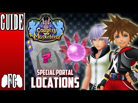 SPECIAL PORTAL LOCATIONS (COUNTRY OF THE MUSKETEERS) | KH 3D: Dream Drop Distance (2.8)