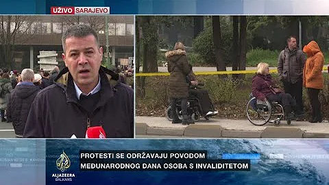 Protest osoba s invaliditetom u Sarajevu: Život puno skuplji a naknade ostale iste