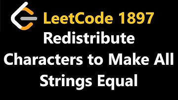 Redistribute Characters to Make All Strings Equal - Leetcode 1897 - Python