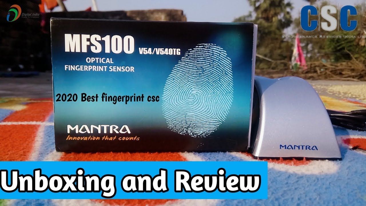 Mantra MFS 100 Optical Fingerprint Scanner Device Unboxing, Reviews