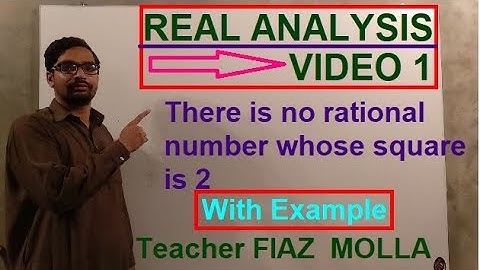 there is no rational number whose square is 2 in HINDI/URDU