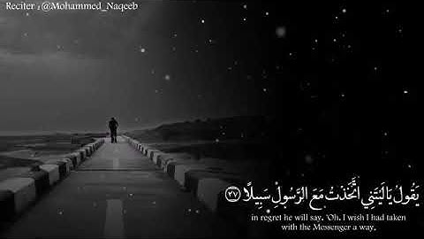 ويوم يعض الظالم على يديه(من سورة الفرقان) للقارئ محمد النقيب