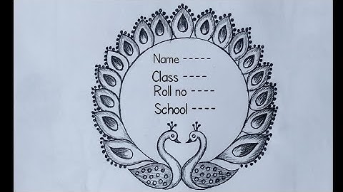 Project Work Design Circle Peacock 🦚|  Paper border design peacock 😔