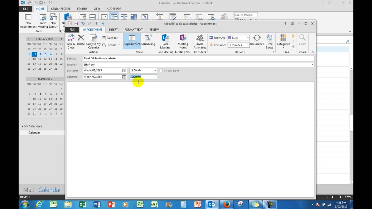 How To Set Up Meetings And Appointments In Outlook Calendars Part 1