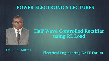 Mathematical Analysis of Half wave controlled rectifier using RL Load(Part 2) by Dr. S.K.Mittal