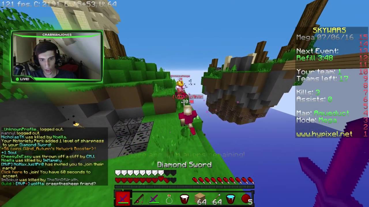 "NCP WATER BUCKET!" Hypixel Skywars Shorts 9 YouTube