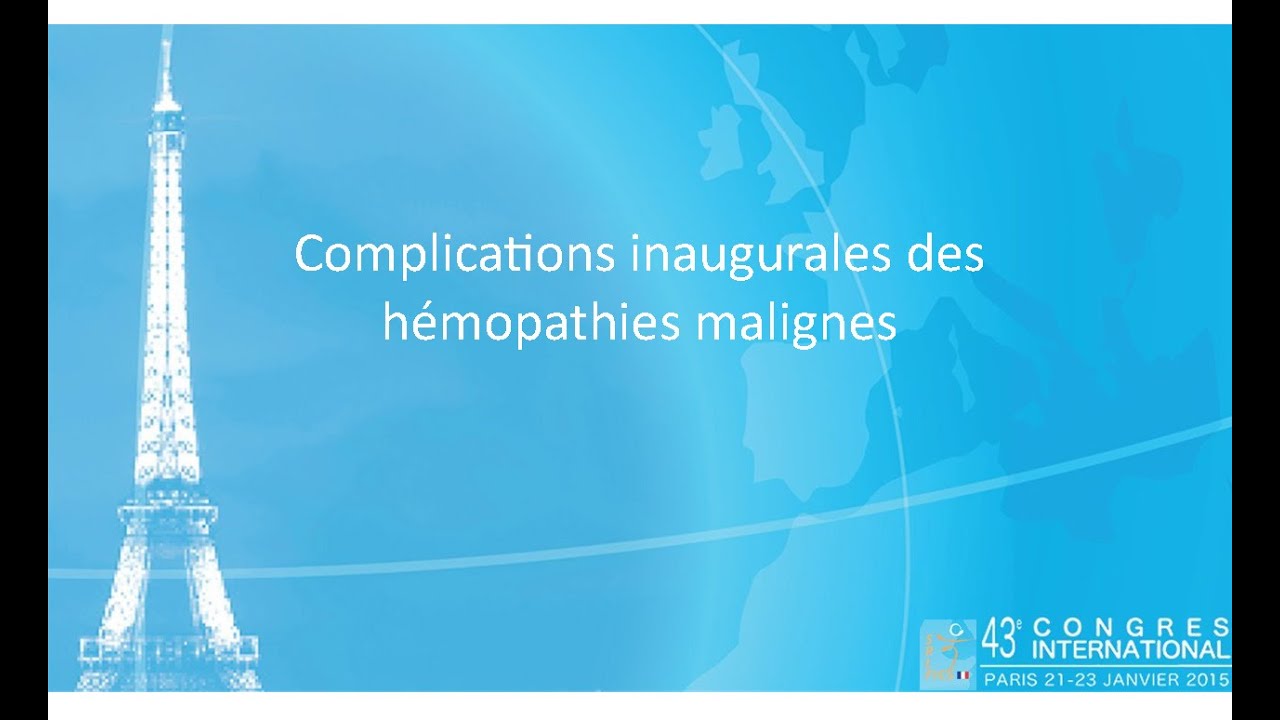 SRLF 2015 - Hématologie : trois situations qu'il faut savoir gérer en garde - F. PENE