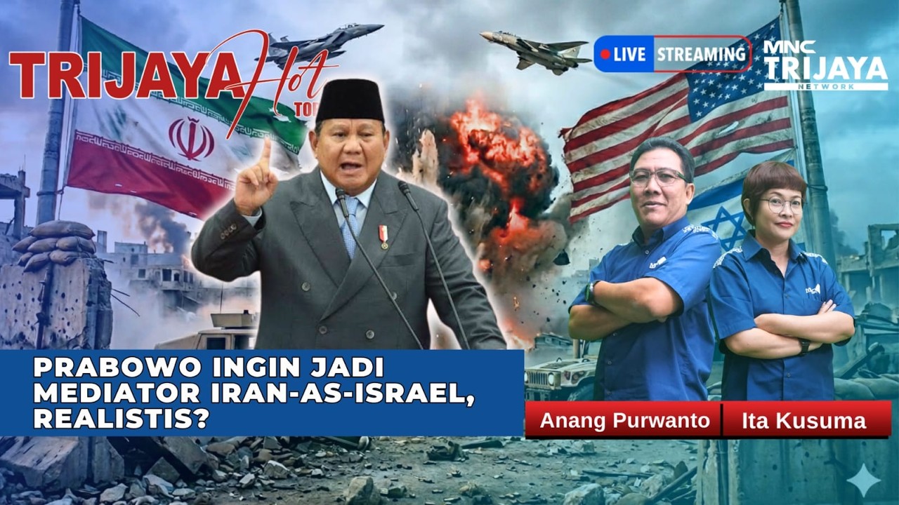 🔴 Live Trijaya | PRABOWO INGIN JADI MEDIATOR IRAN-ISRAEL, REALISTIS? | Hot Topik Pagi