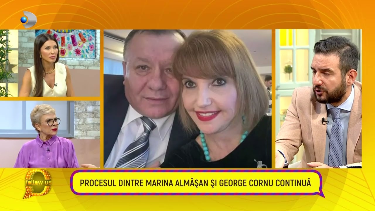 Follow us! - Procesul dintre Marina Almasan si George Cornu continua! Detalii nestiute despre proces