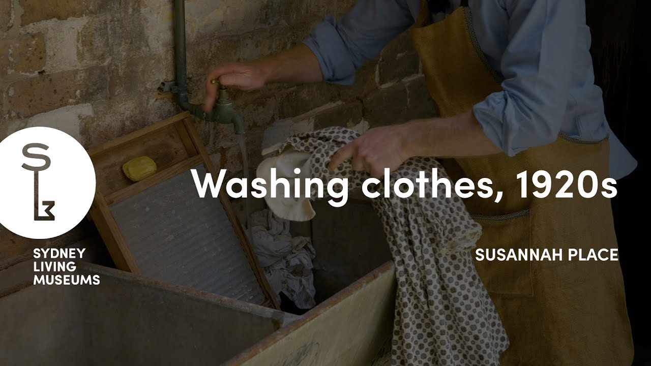 Stage 1: Life in the past... stinks! Washing clothes, 1920s, Susannah Place