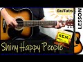 How to play shiny happy people   rem  guitar lesson   guitabs 170