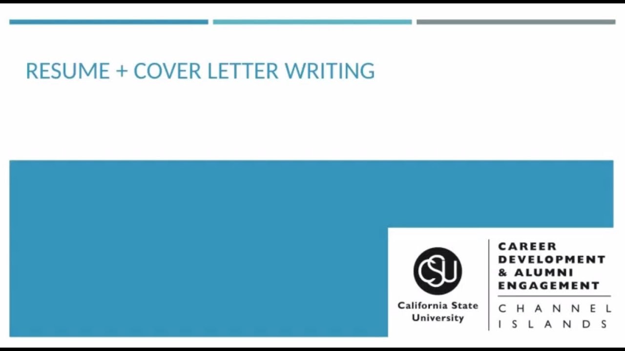 How to Create a Strong Resume and Cover Letter - YouTube