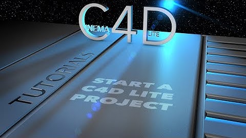 Start a C4D Lite project using After Effects