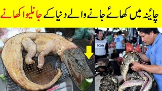 Top 5 Most Dangerous  Foods Only Chinese Eat In Urdu ||  دنیا  کے  عجیب  و  غریب  کھانے|| ILM MANIA