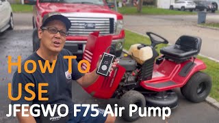 How to Use JFEGWO F75 Air Pump by JFEGWO 97 views 4 months ago 4 minutes, 21 seconds