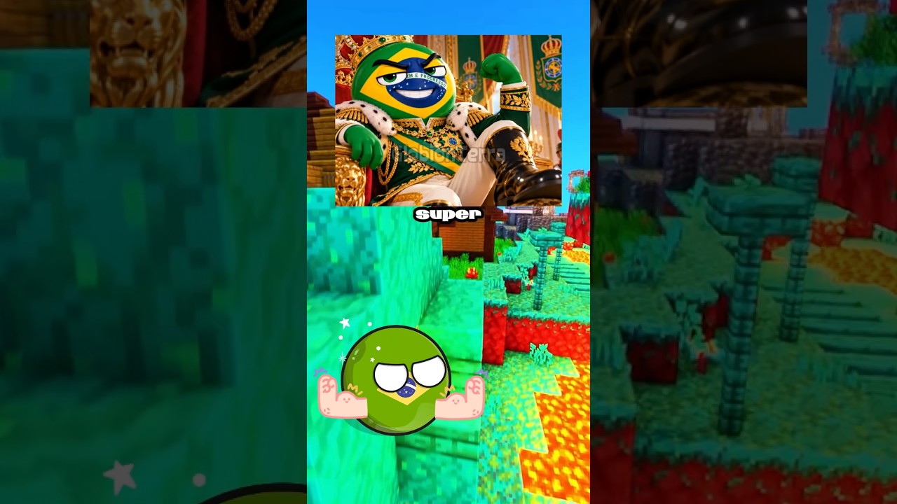3 Países que o Brasil Teme #countryballs #shorts