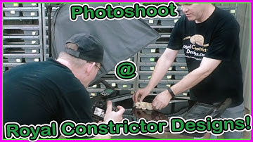 At Royal Constrictor Designs doing a Photoshoot