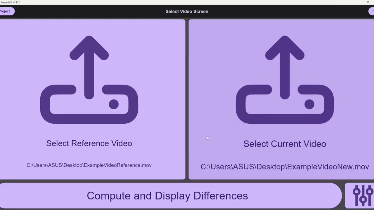 GUI Frame Diff (AMOS Demo Video)