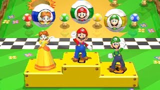 Mario Party 9 Minigames - Daisy vs Peach vs Mario vs Luigi (Master CPU)