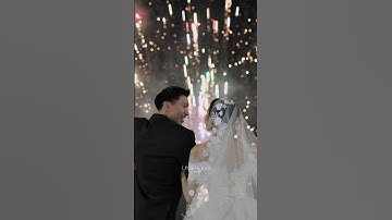 ĐOÀN VĂN HẬU CÙNG CÔ DÂU DOÃN HẢI MY HẠNH PHÚC NGẮM PHÁO HOA TRONG LỄ CƯỚI