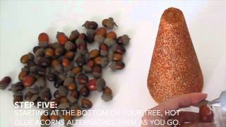 How to Make an Autumn Acorn Tree Centerpiece