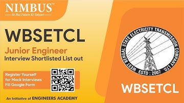 WBSETCL Jr Engineer shortlisting List Out |How to Prepare WBSETCL JE Interviews | Interview Guidance