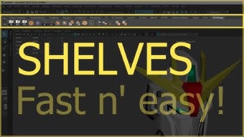Autodesk Maya - How to make a shelf & add tools (p1)